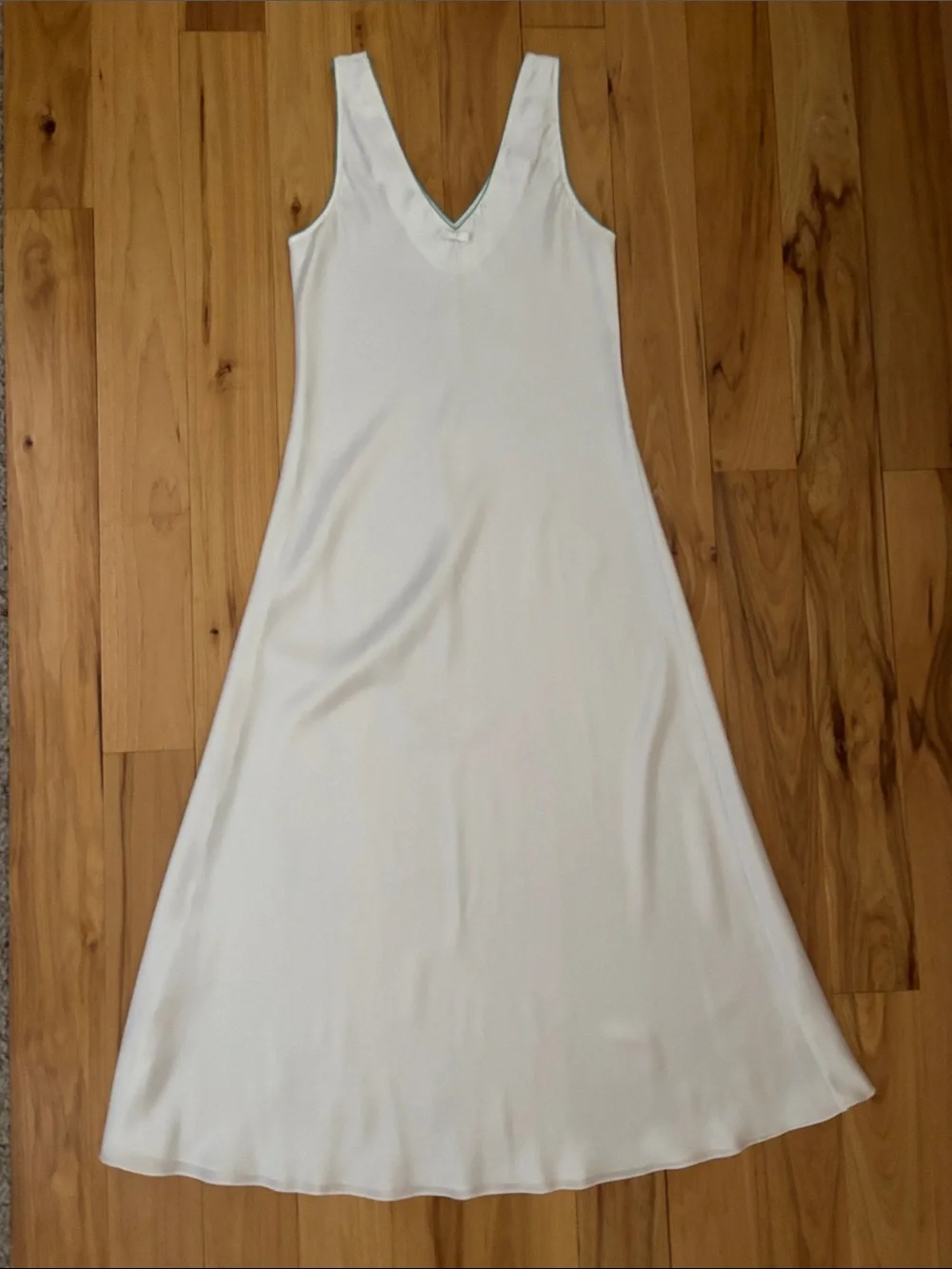 CHRISTIAN DIOR | VTG Bridal White Elegant Slip Dress Satin Nightgown | Size S
